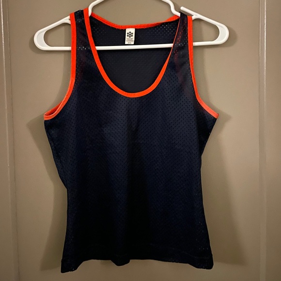 Navy Mesh Tank Top - Picture 4 of 4